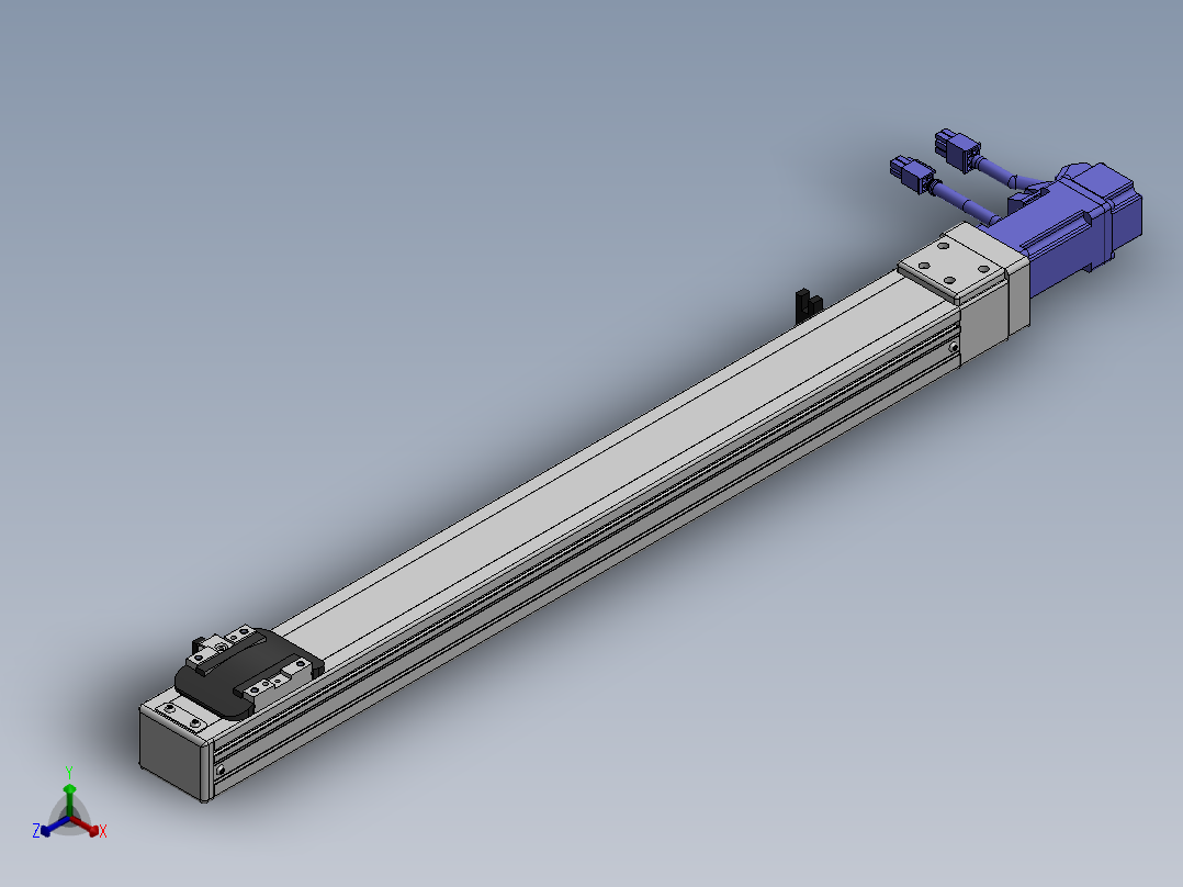 精密模组MY50-T10-450L-BC-P10B-C4-C正等轴测图