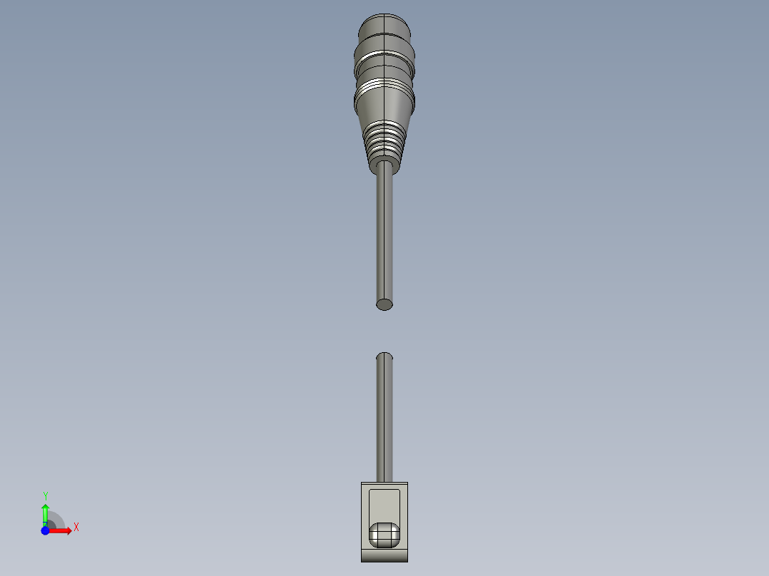 基恩士PZ-M63_kc图纸模型前视图