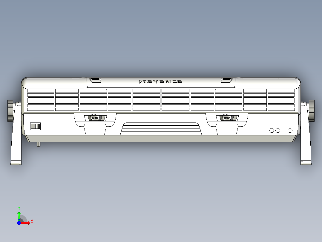 基恩士SJ-F5000_kc图纸模型前视图