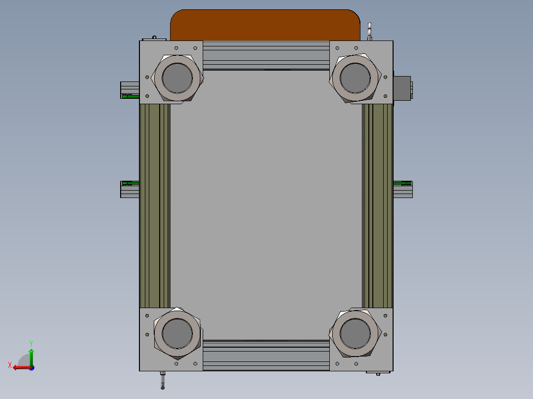 非标自动化丝杠升降机后视图