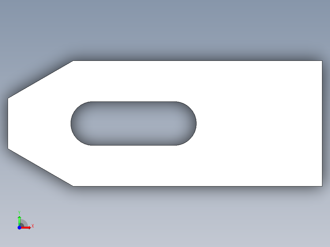 壓板2314-3D多系列多零件图纸模型前视图