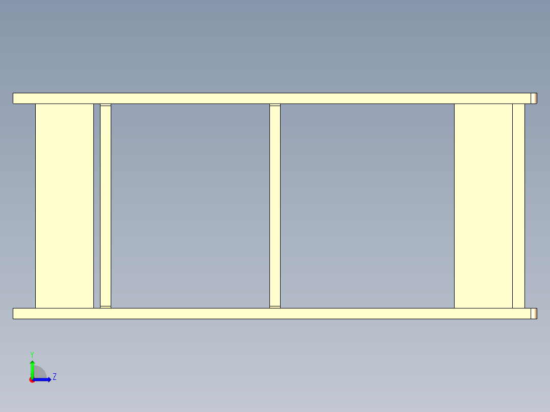 拼接厨房置物架左视图