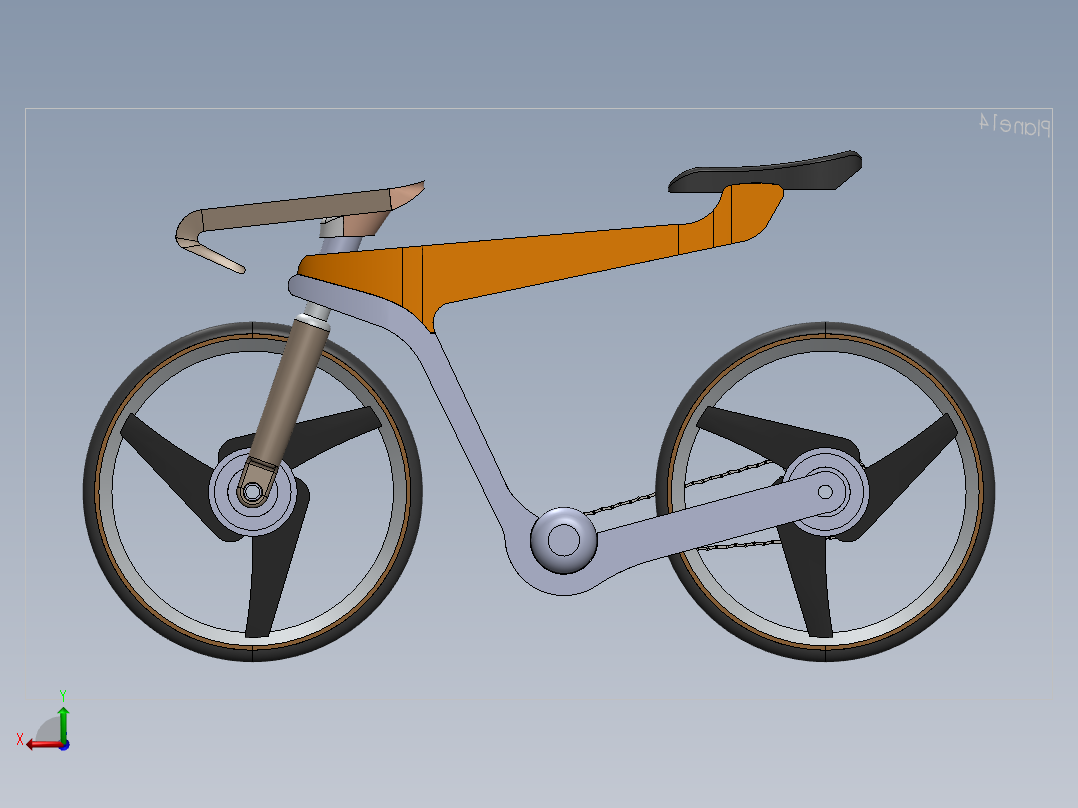 电动自行车 摩托车 (14)后视图