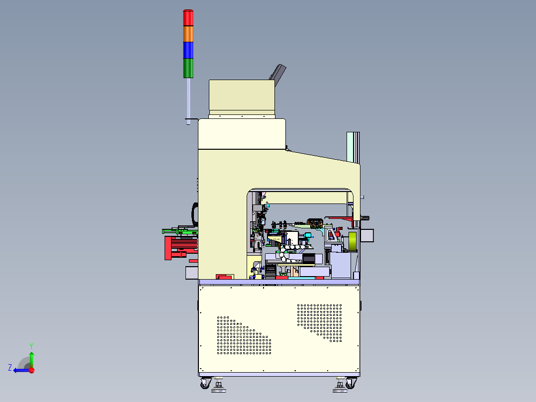 多工位ACF贴胶带&预压设备sw18可编辑右视图