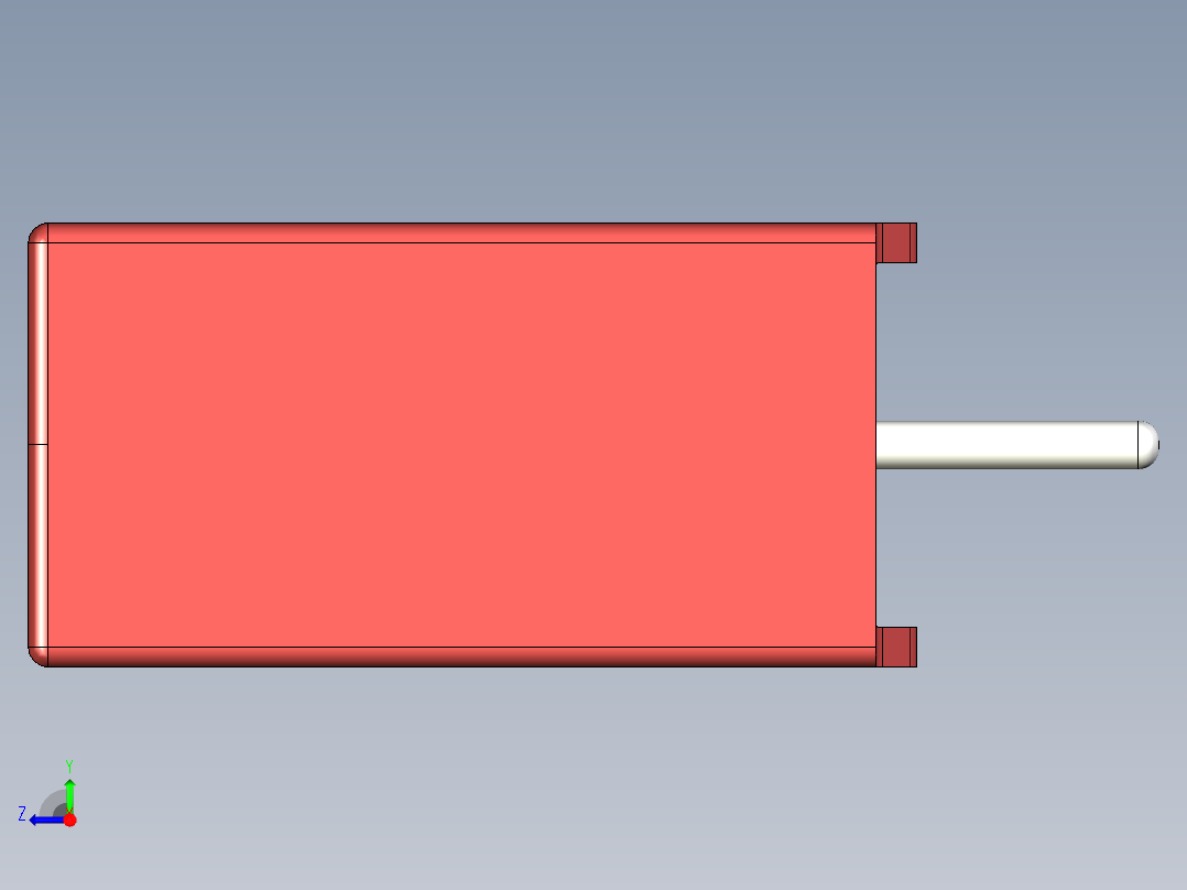 薄膜电容器，长13 x宽5，5 x高11毫米，间距10毫米右视图