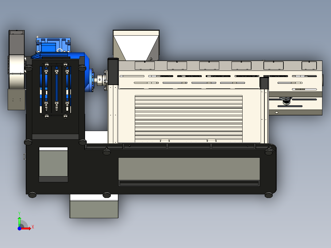 SW塑料挤出机前视图
