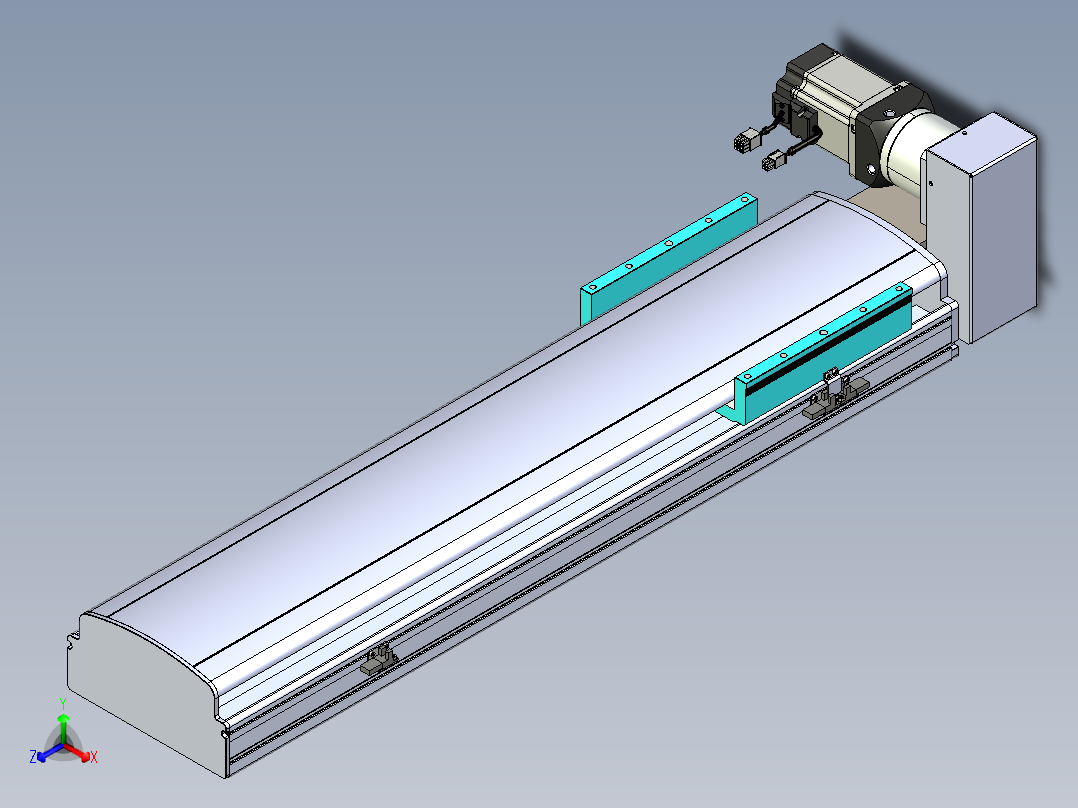 同步带滑台-半封闭B22H-L100-C-S600-RU-P75-D3-N5