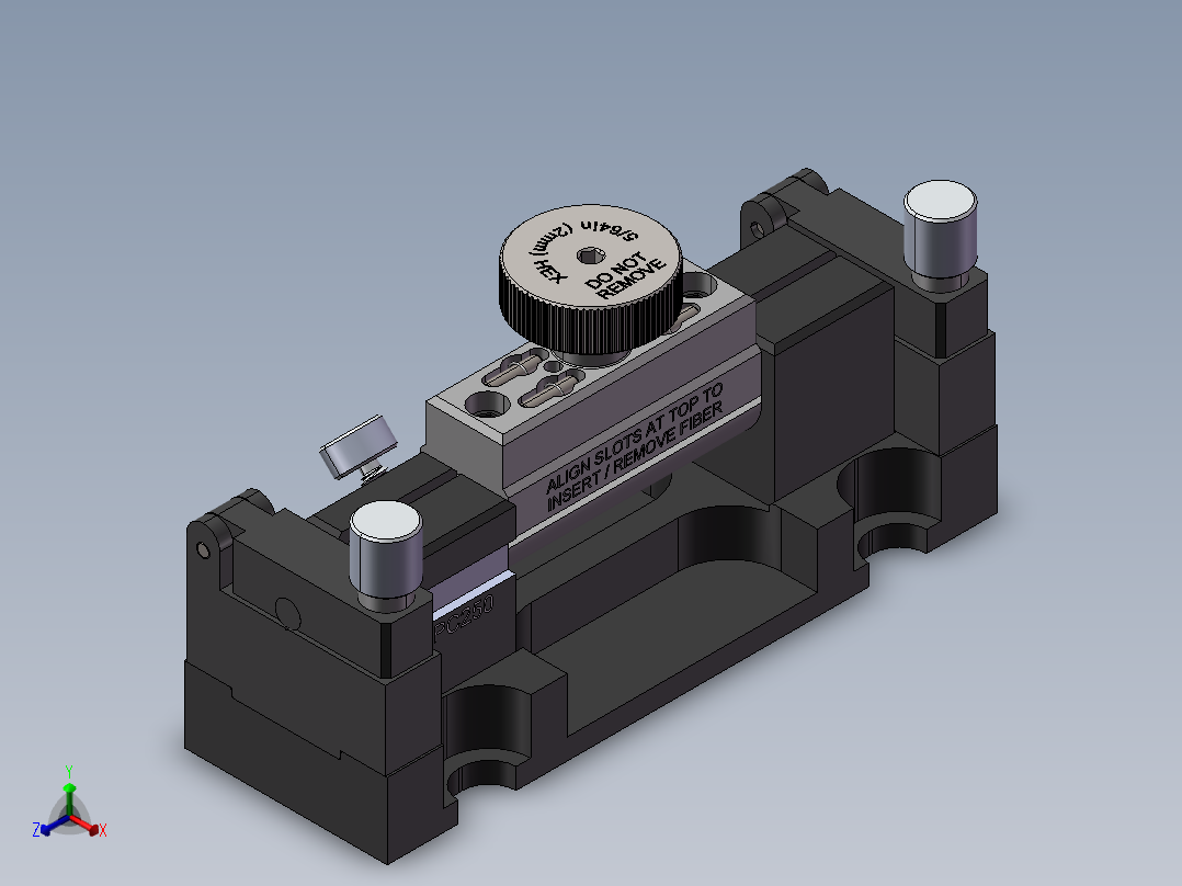 全光纤偏振控制器SW三维模型正等轴测图