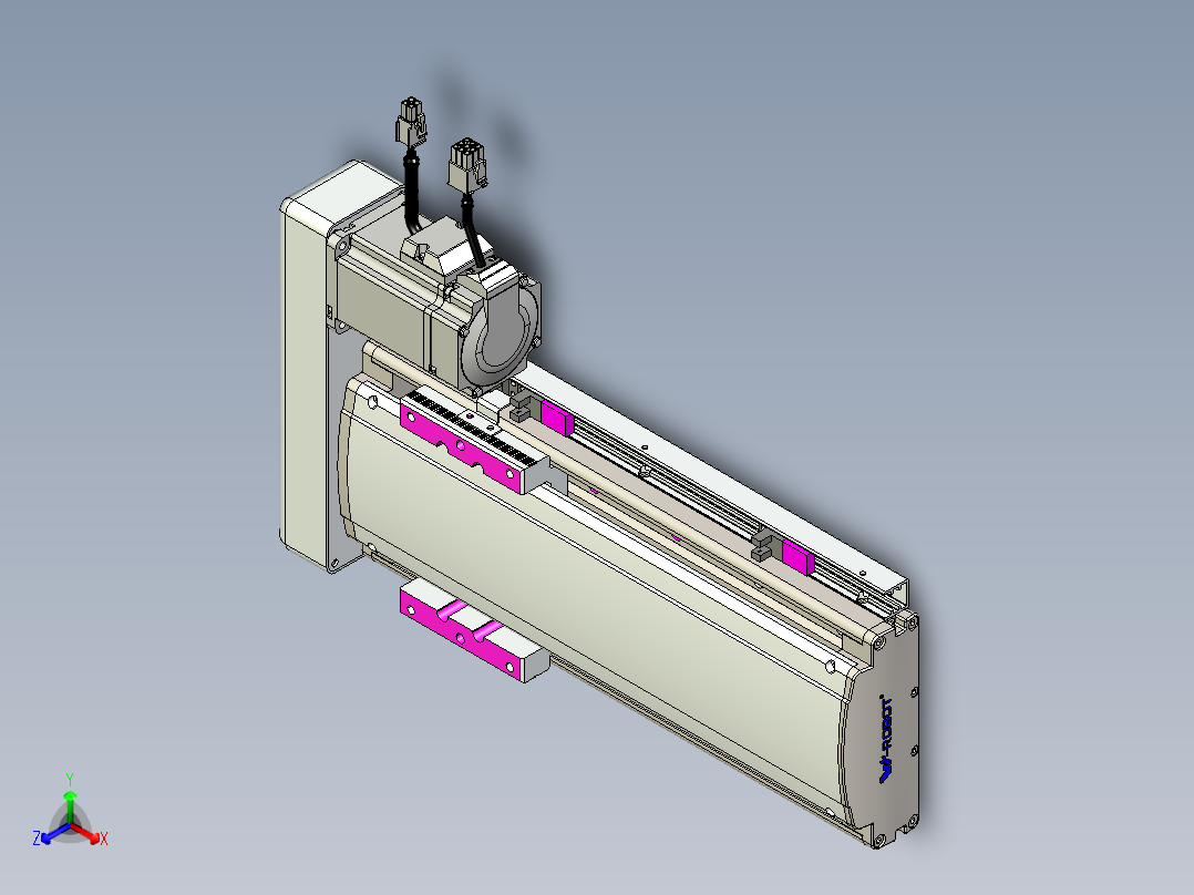 威洛博QF13-Lxx-C-S180-BR-ZP40-C3正等轴测图