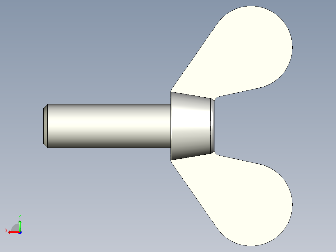 带耳螺钉-DIN_316_Wing_screws_12x1.75x35-29.7-19.5_65_4.9_33.5_12.stp后视图