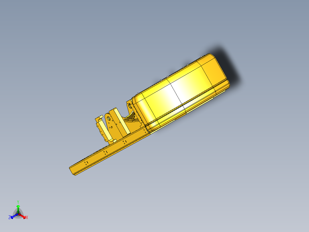 挖掘机小松360底座设计正等轴测图
