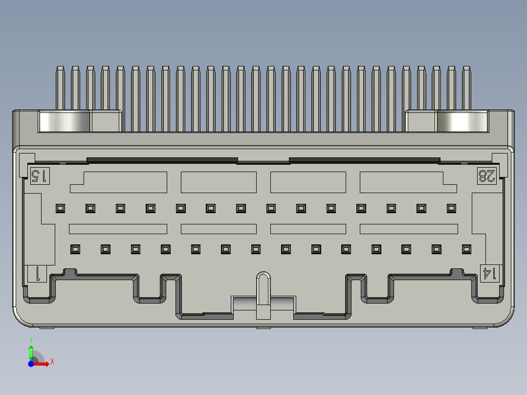 连接器AAUS01CP2-028K0221前视图