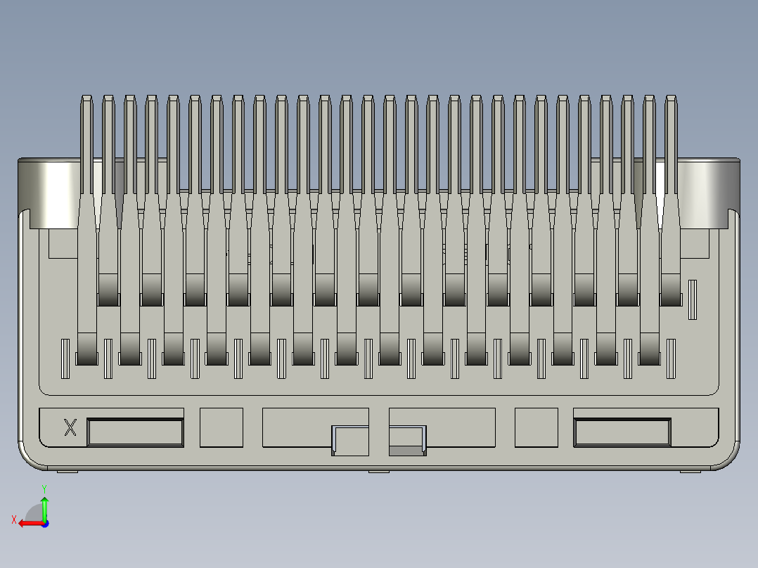 连接器AAUS01CP2-028K0221后视图