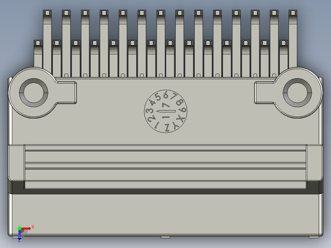 连接器AAUS01CP2-028K0221俯视图