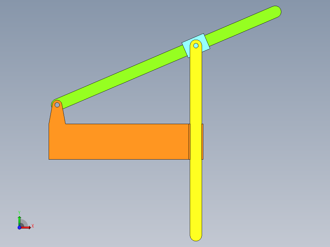 正切机构前视图