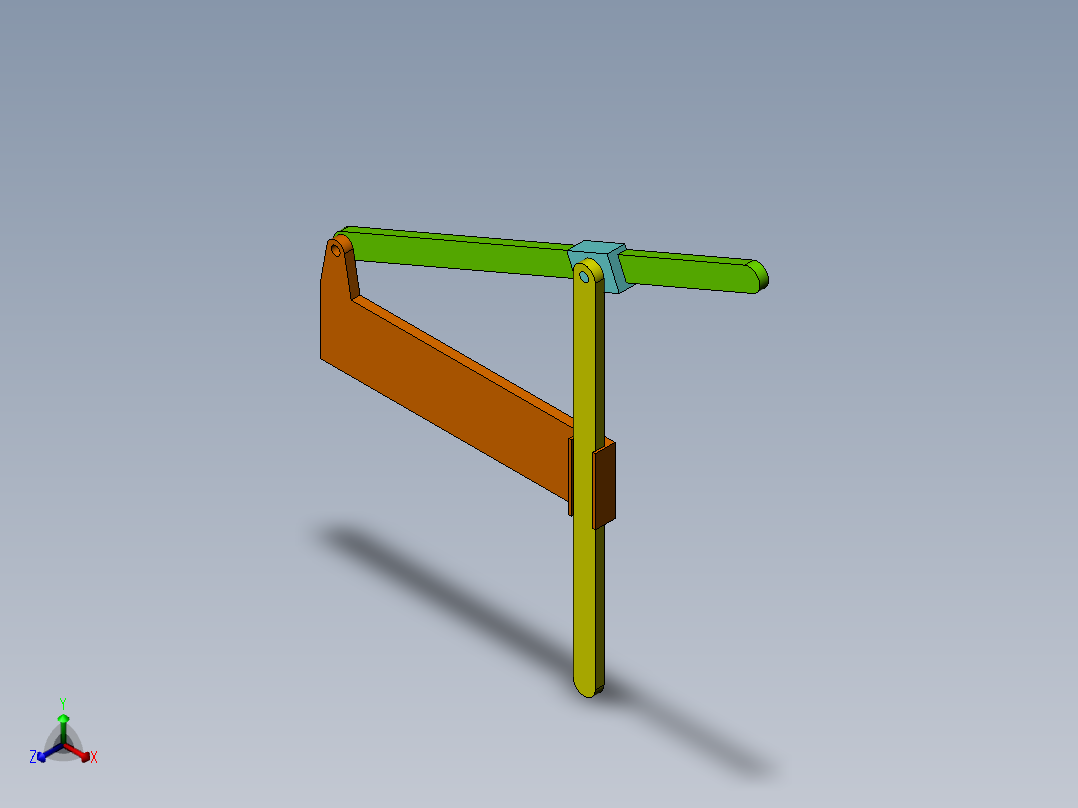 正切机构正等轴测图