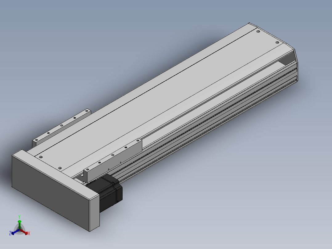 精密模组MY220-T10-600L-BL-P75B-C4-C正等轴测图
