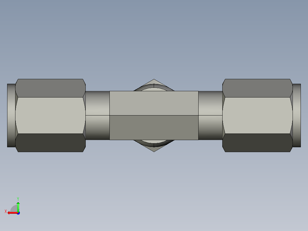 卡套式工业通用硬管接头4_s6bu-s后视图