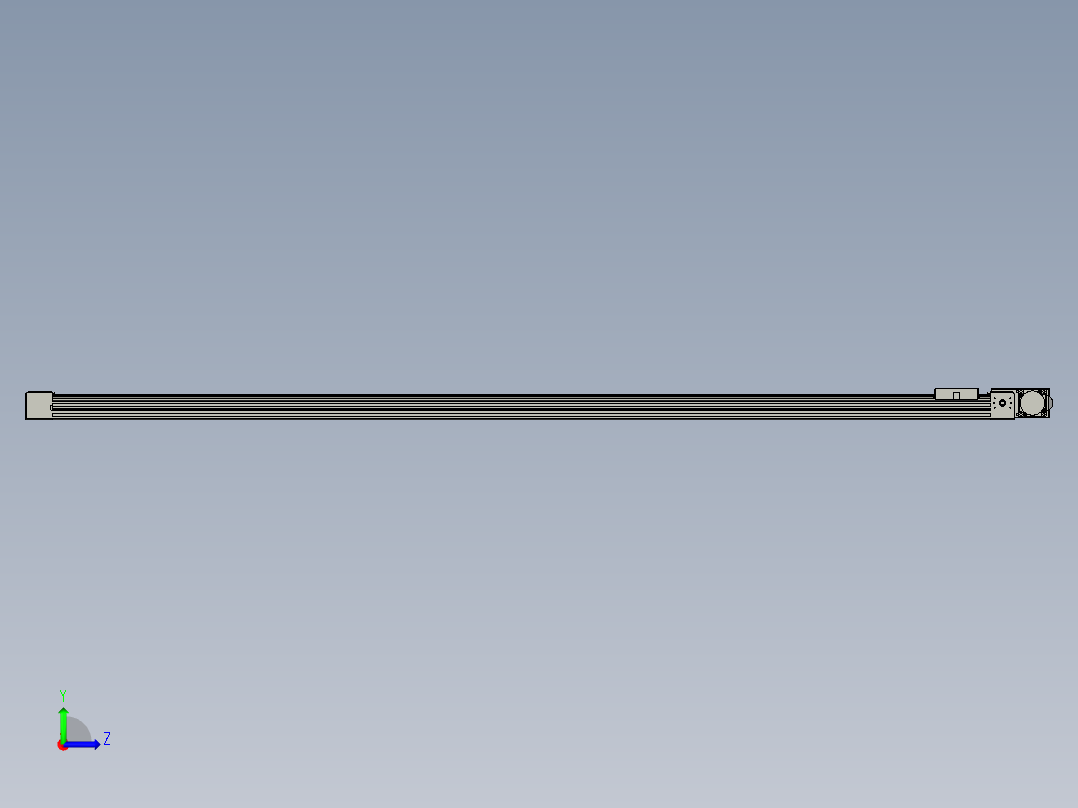 威洛博直线电机模组EB4-L40-S1800-BL-57-MS3左视图