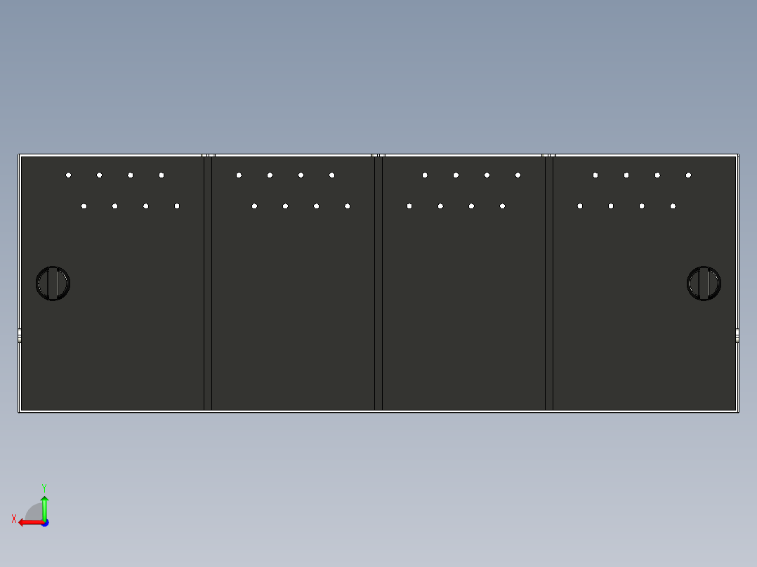 4端口RJ45插座后视图