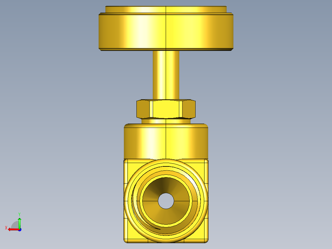 管件接头、螺纹接头、三通(67)后视图