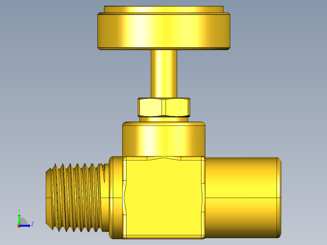 管件接头、螺纹接头、三通(67)左视图