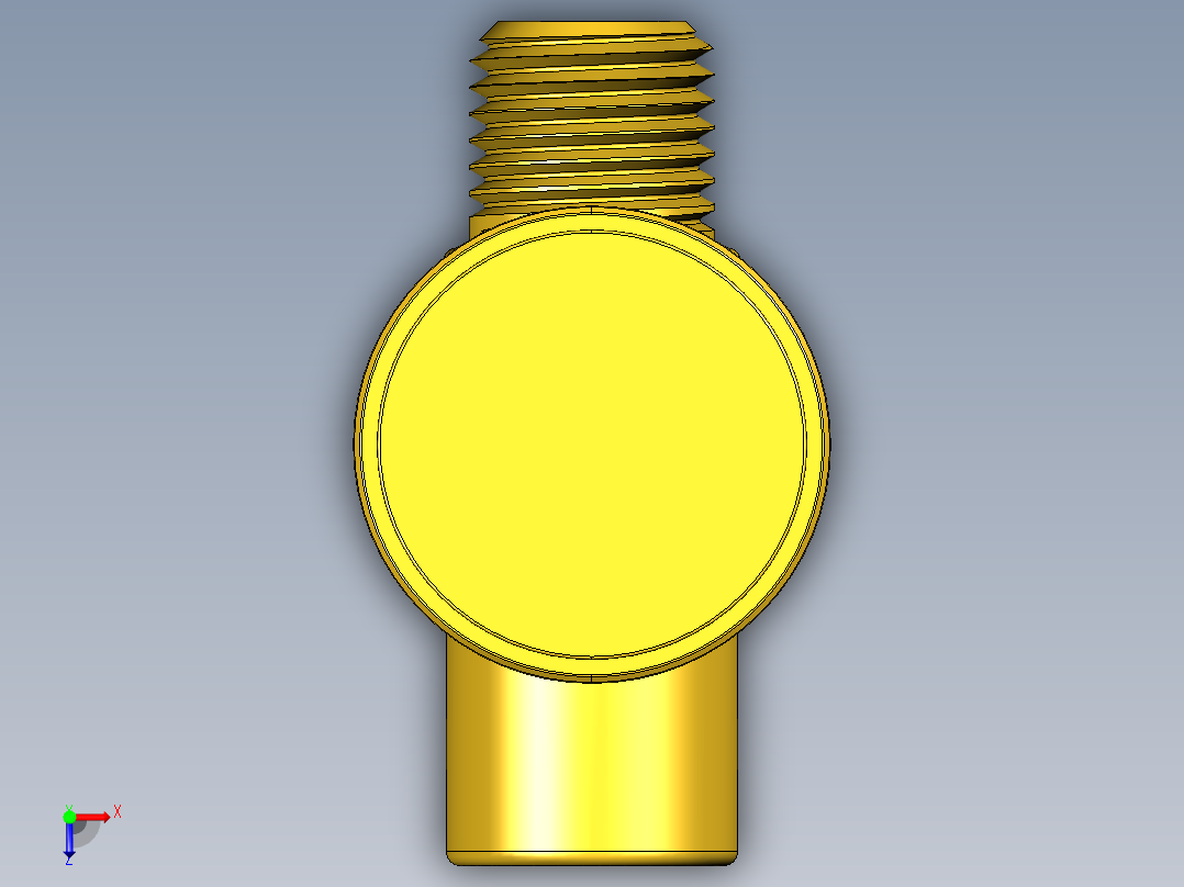 管件接头、螺纹接头、三通(67)俯视图