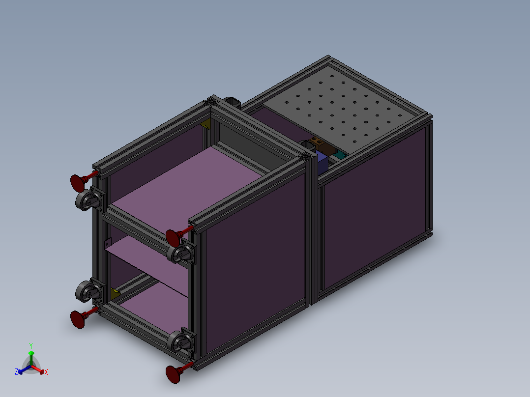 热容机植螺母机3D图纸H627 K885 非标自动化设备3D图纸3D模型正等轴测图