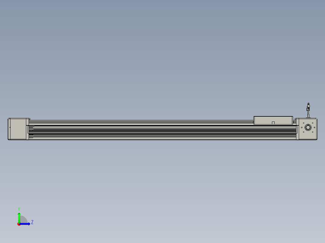 威洛博直线电机模组EB16-L208-S1200-L-ZP75-MS3-5K左视图