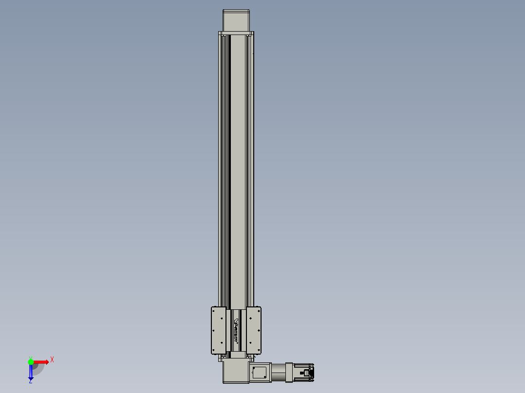 威洛博直线电机模组EB16-L208-S1200-L-ZP75-MS3-5K俯视图