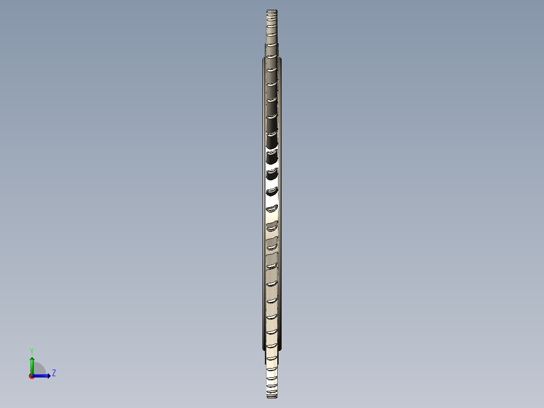 燃气轮机扇叶55---模型格式为 sw左视图