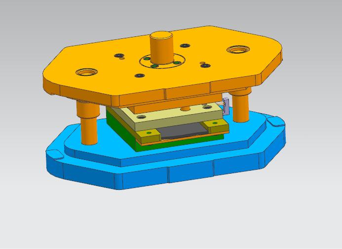 摇臂冲孔落料复合模（CAD图+UG三维+说明书）