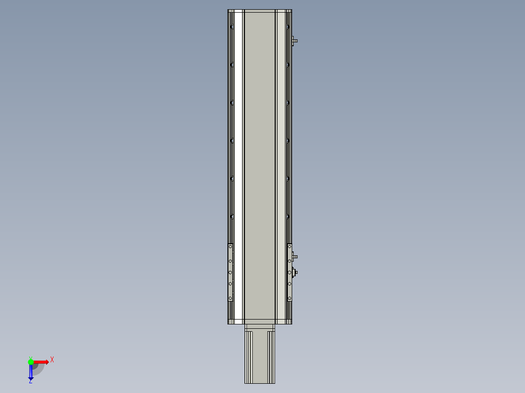 东锦丝杆传动-直线滑台模组DH170-C-L10-S550-BC-P750W-C3俯视图