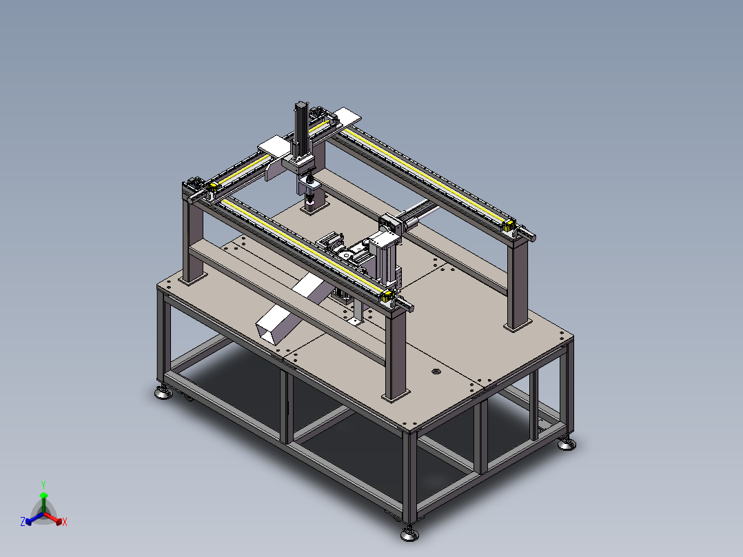 自动打磨机正等轴测图