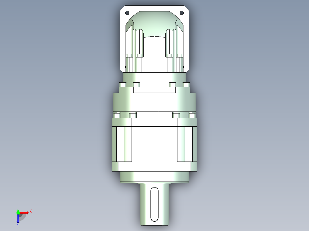 直齿ZPLX220-L3 42-114.3-200-M12.stp俯视图