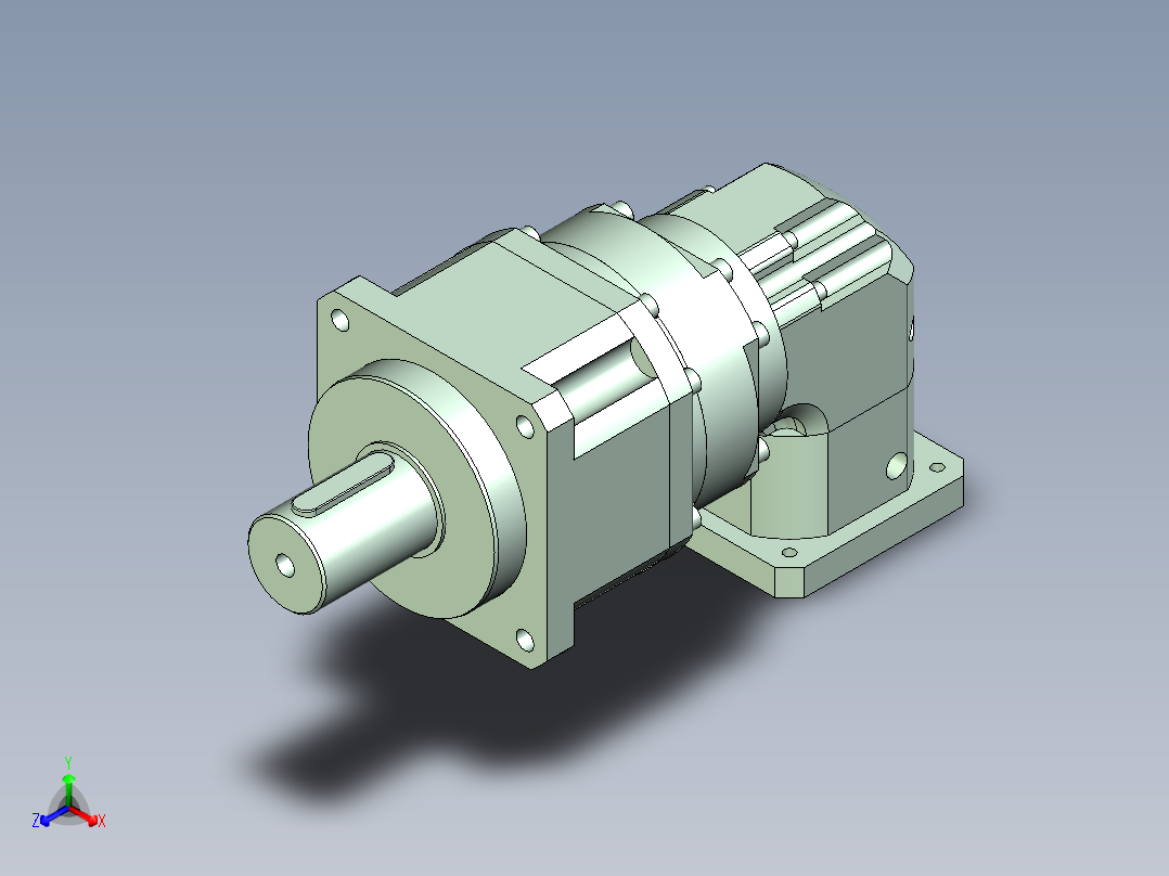 直齿ZPLX220-L3 42-114.3-200-M12.stp正等轴测图