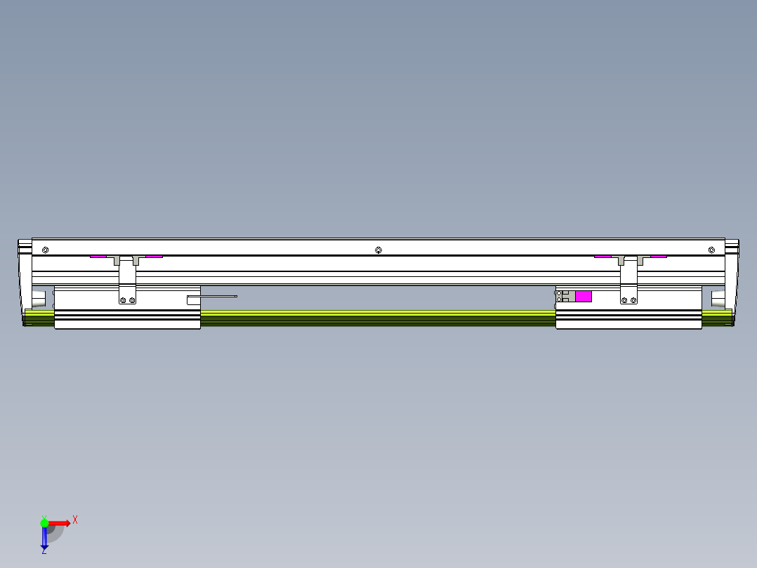 威洛博VL系列直线电机模组-2VL22H2-S350俯视图