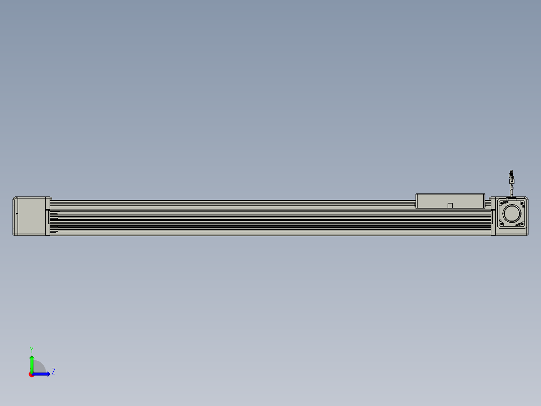 威洛博直线电机模组EB16-L208-S1100-R-ZP75-MS3-5K左视图