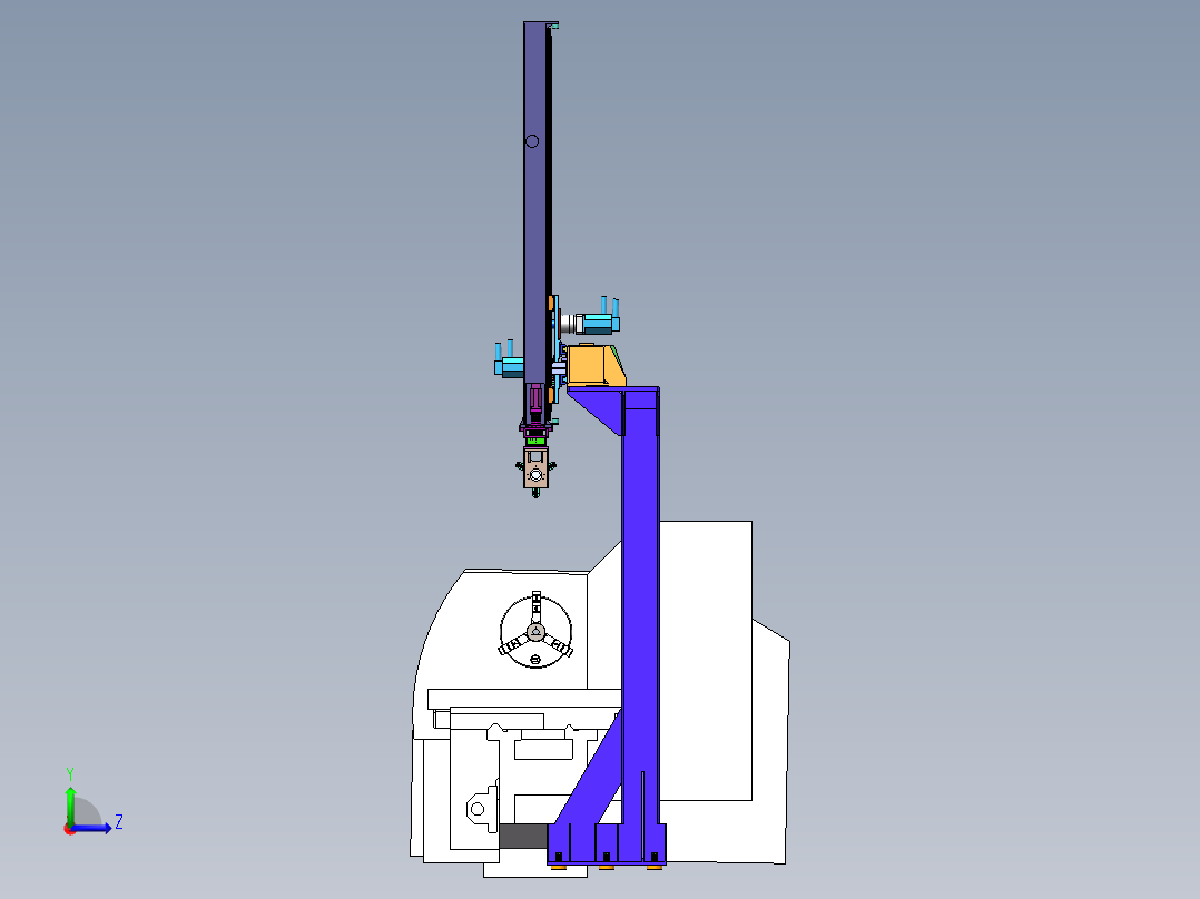 机械手仿真模型左视图