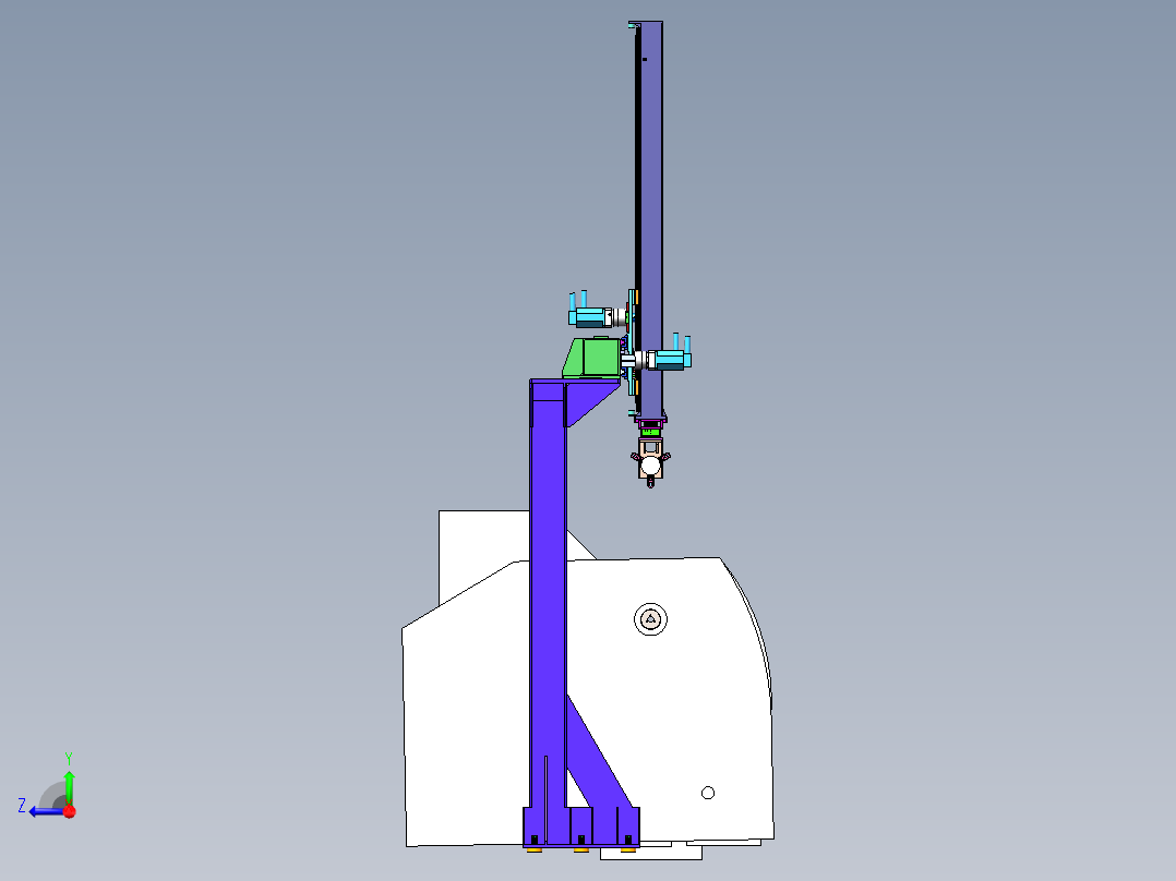 机械手仿真模型右视图