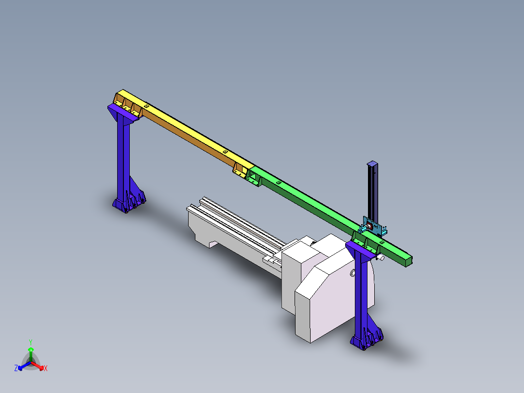 机械手仿真模型正等轴测图