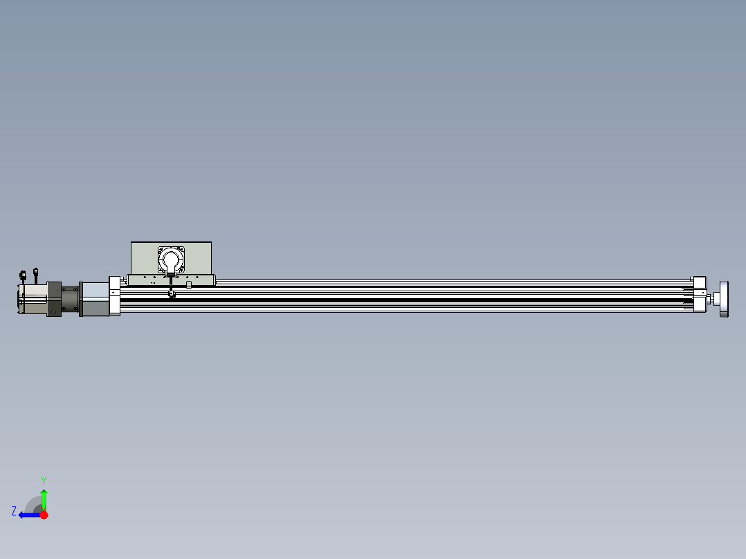 威洛博直线电机模组EB8ZR-L200-S1440-LZP75B5K-ZP755K-MS3右视图