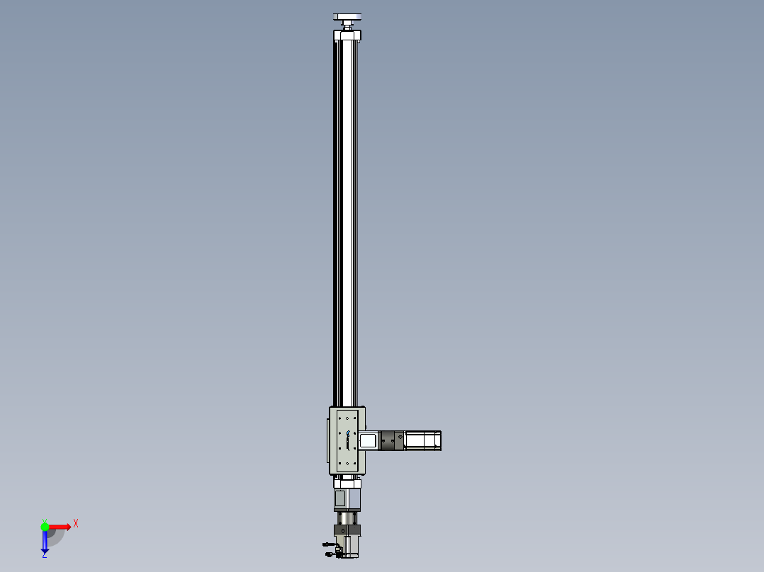 威洛博直线电机模组EB8ZR-L200-S1440-LZP75B5K-ZP755K-MS3俯视图