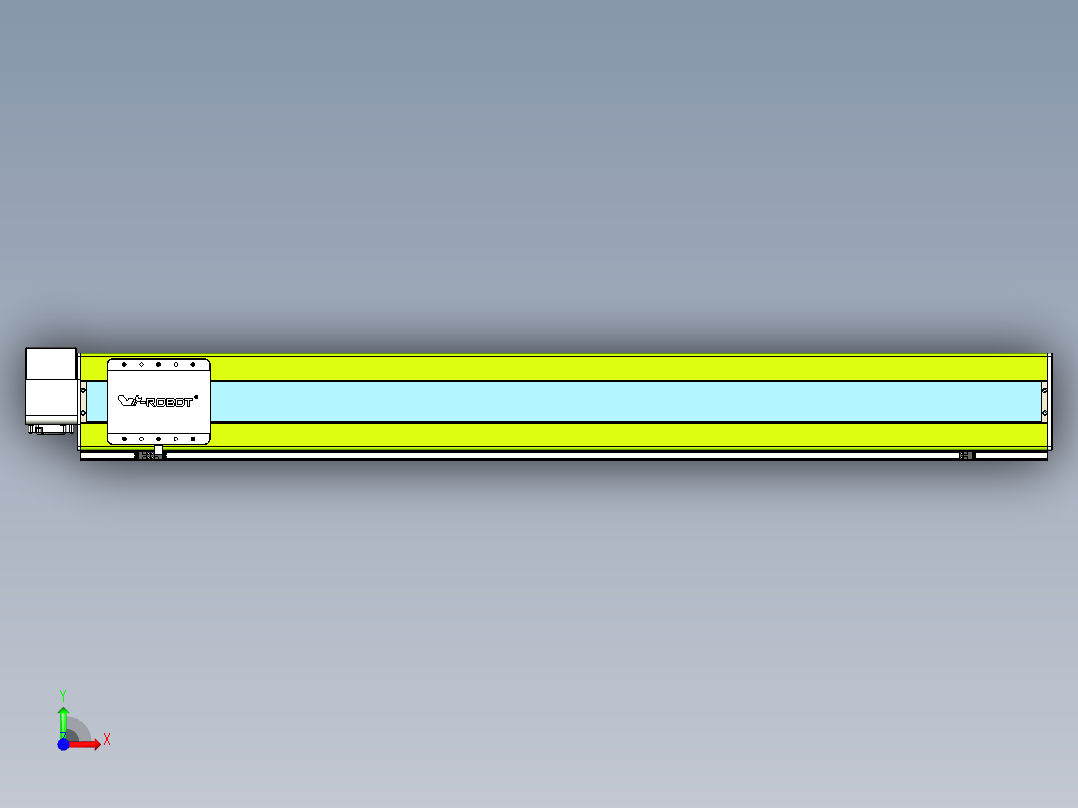 威洛博VBC同步带传动一无尘环境VBC17-L45-S1400-BRD-ZP75-C3前视图