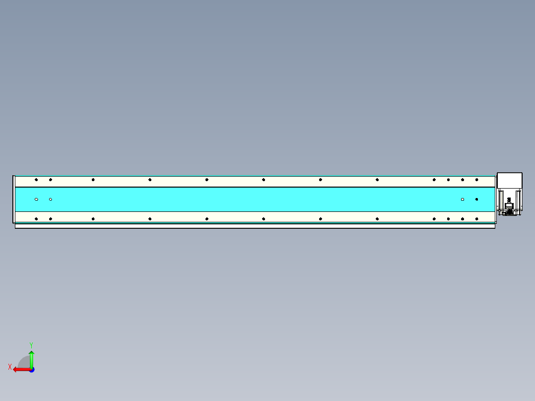 威洛博VBC同步带传动一无尘环境VBC17-L45-S1400-BRD-ZP75-C3后视图
