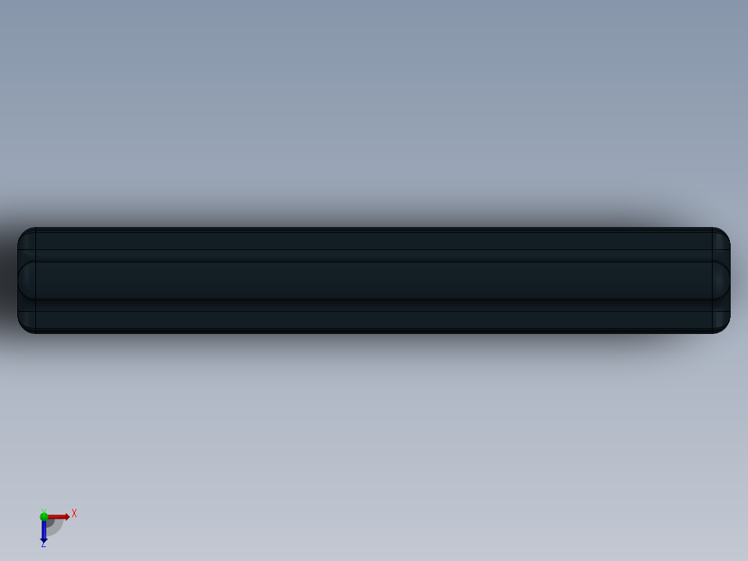 乐高机械组车桥-3705 Black Technic Axle 4.SLDPRT俯视图