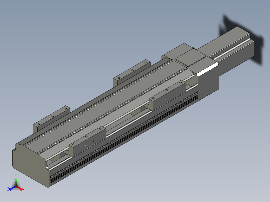 直线模组LHAT10-CA-S200-M-C3设计图纸