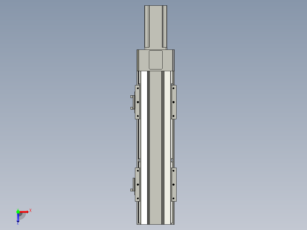 直线模组LHAT10-CA-S200-M-C3设计图纸俯视图