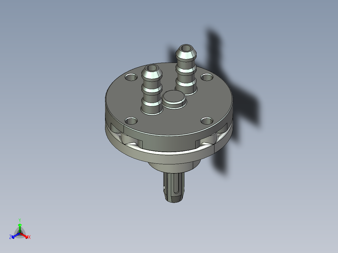 内齿轮泵正等轴测图