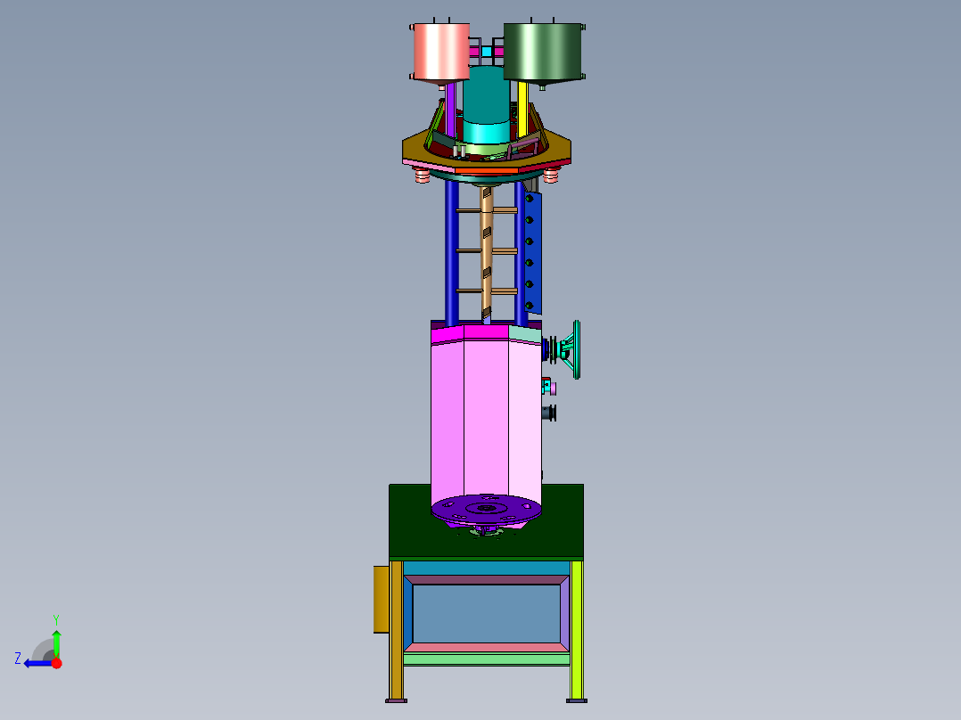 高粘度浆料锡膏硅胶搅拌机右视图